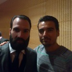 Con Iván Rodríguez